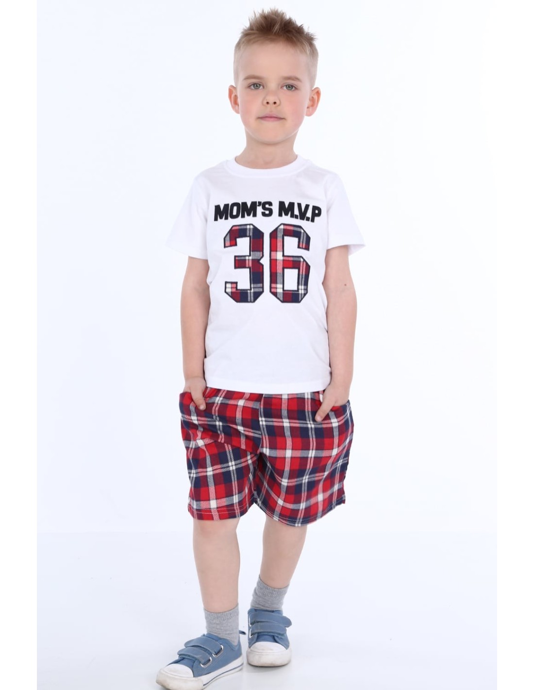 Boys\' white set NDZ4485 - Online store - Boutique